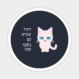 "Cat" In Jewish Languages Magnet